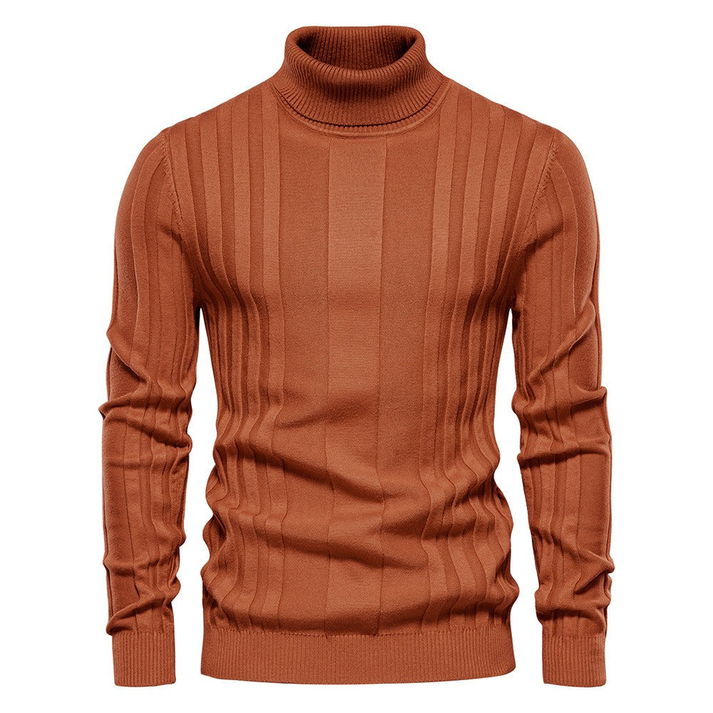 Men's Classic Ribbed Turtleneck Pullover
