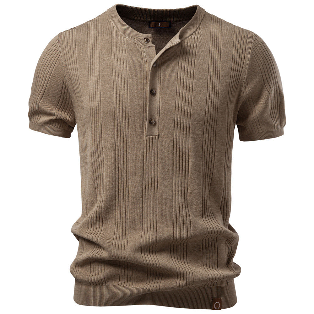 Breathable Knit Polo Shirt