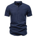 Cotton Linen Short Sleeve Shirt