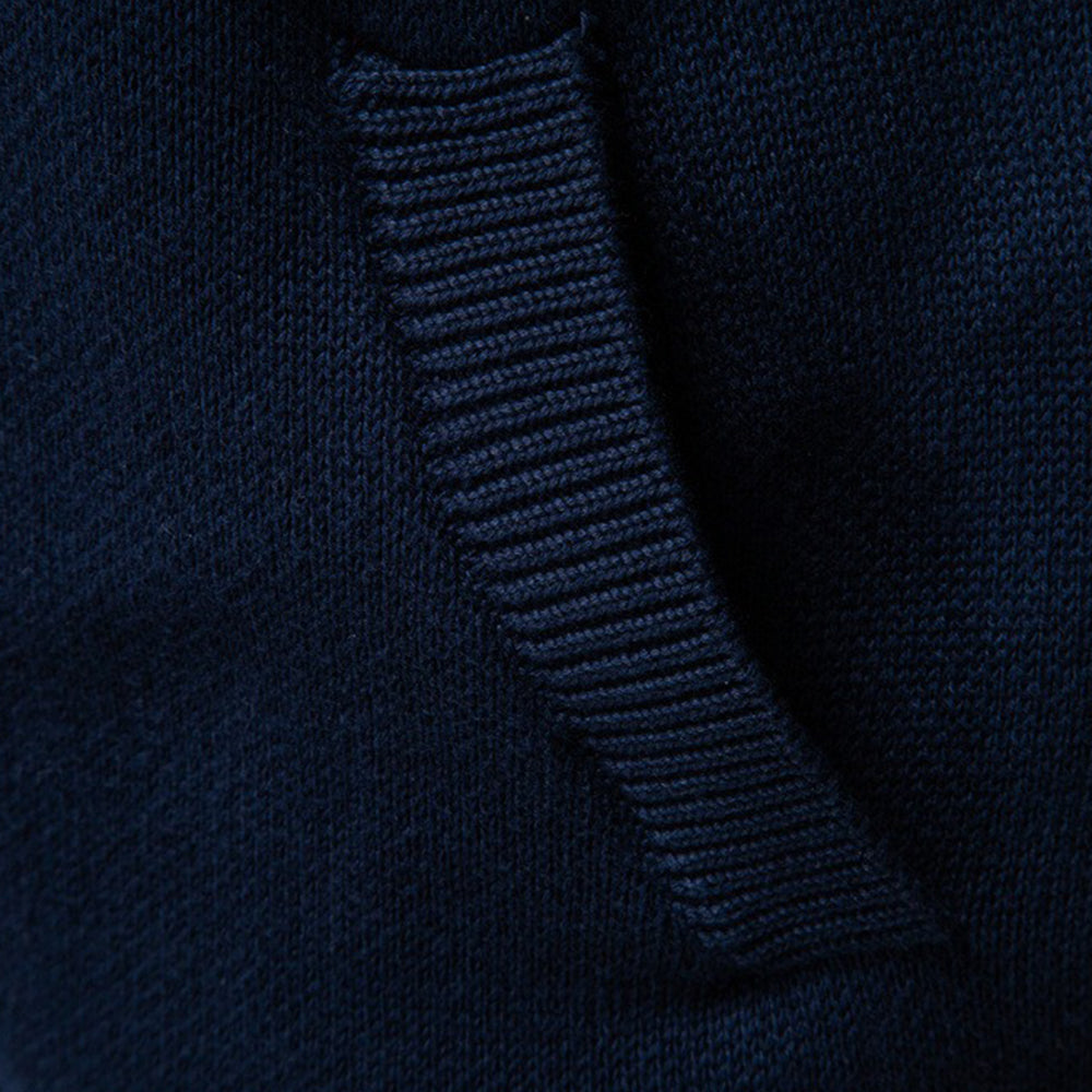 Men's Patterned Full-Zip Knit Cardigan