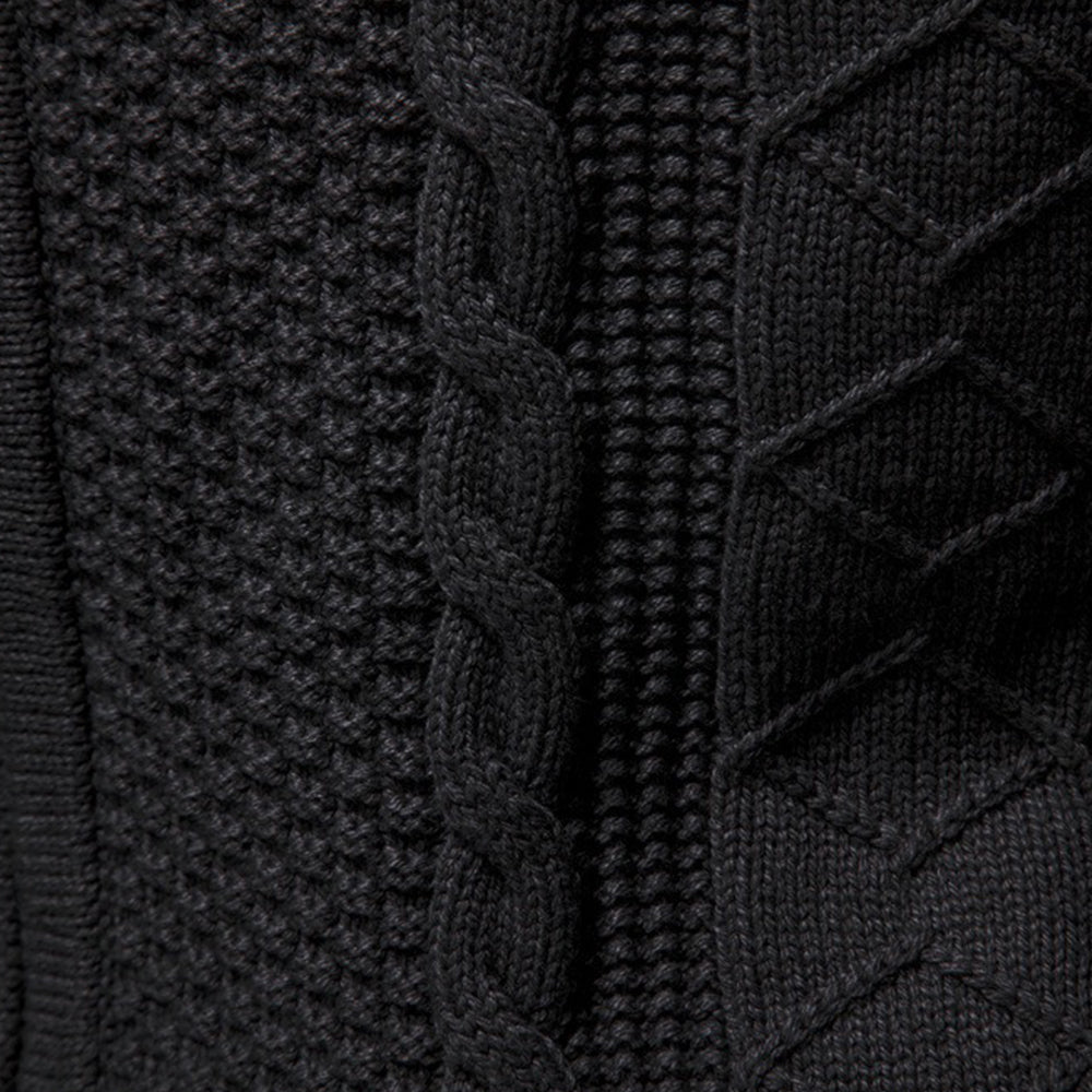 Men's Classic Full-Zip Cable Sweater