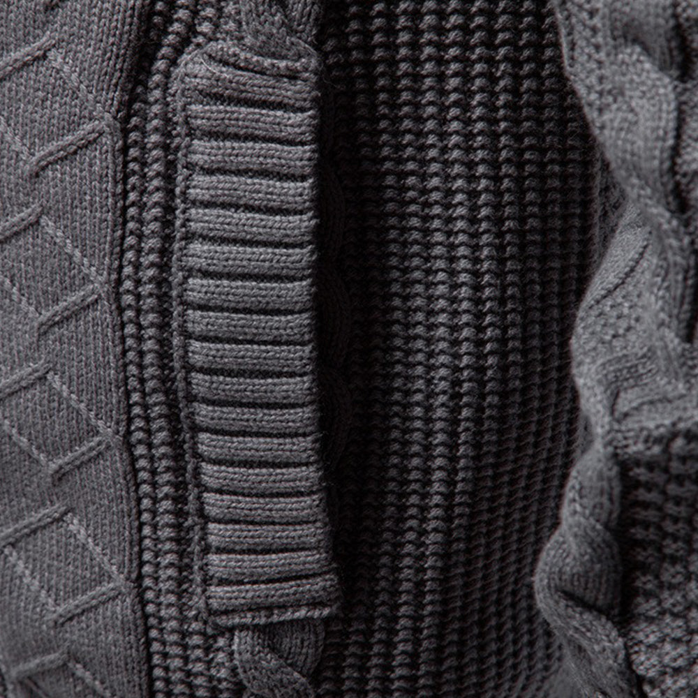 Men's Classic Full-Zip Cable Sweater
