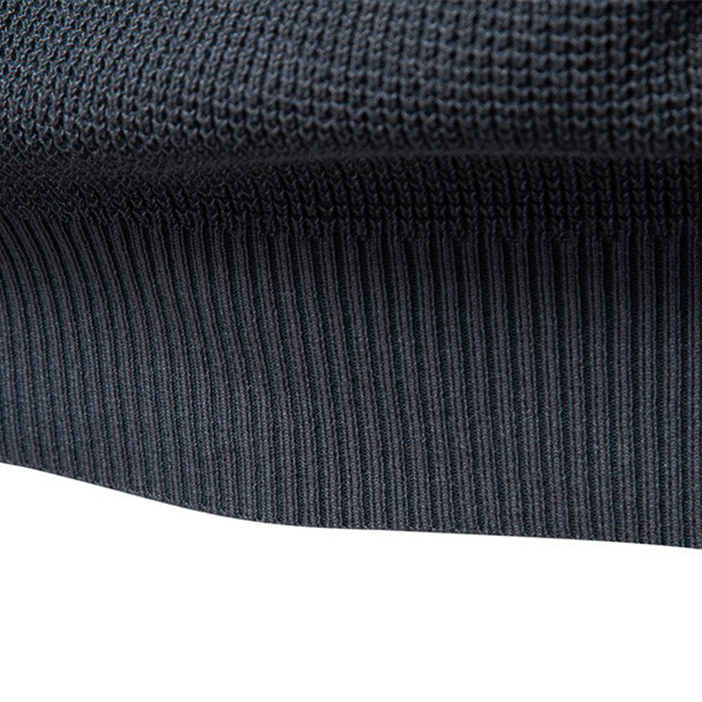 Men's Textured Crew Neck Knit Sweater