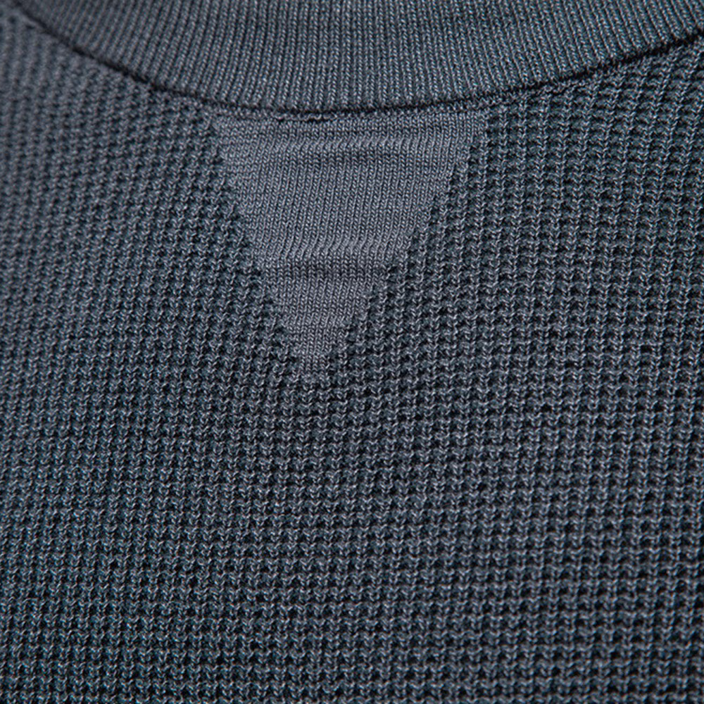 Men's Textured Crew Neck Knit Sweater