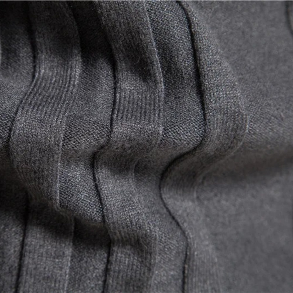 Men's Classic Ribbed Turtleneck Pullover