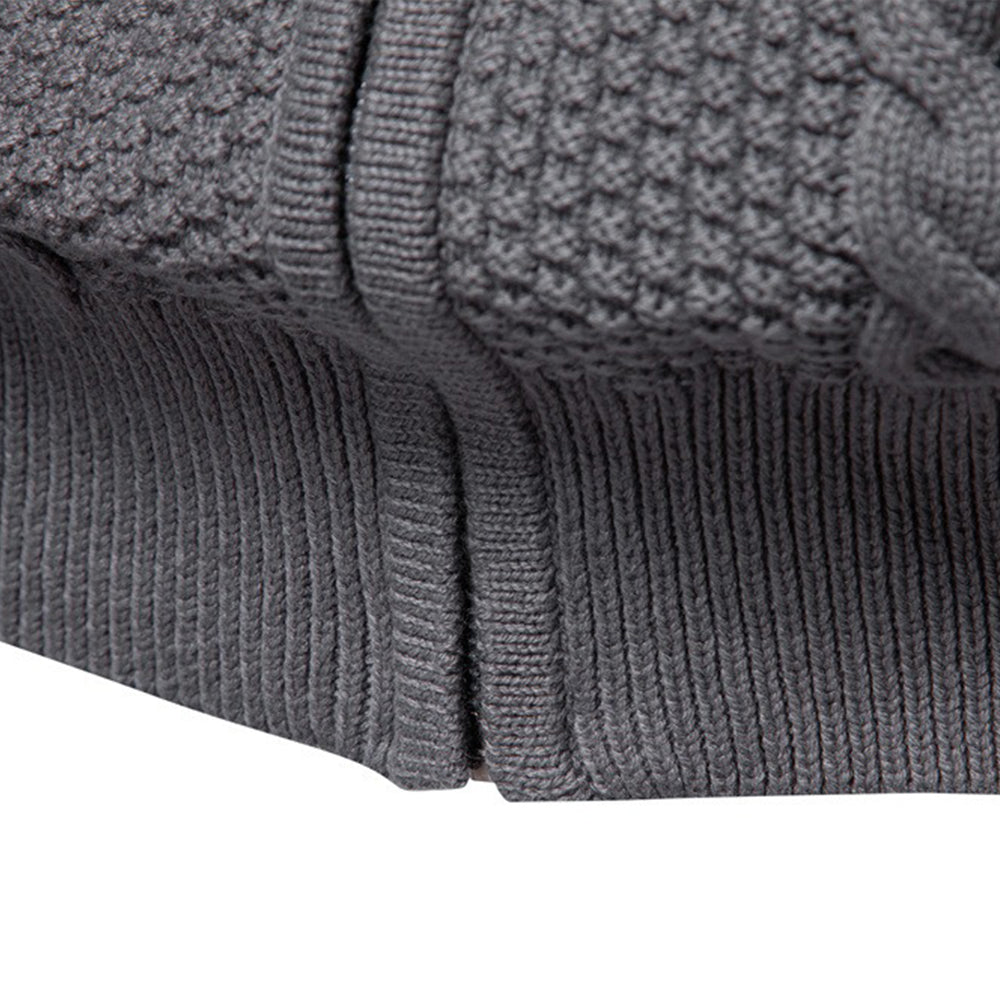 Men's Classic Full-Zip Cable Sweater