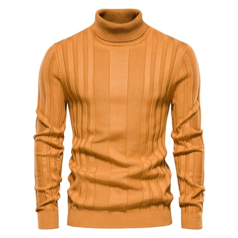 Men's Classic Ribbed Turtleneck Pullover