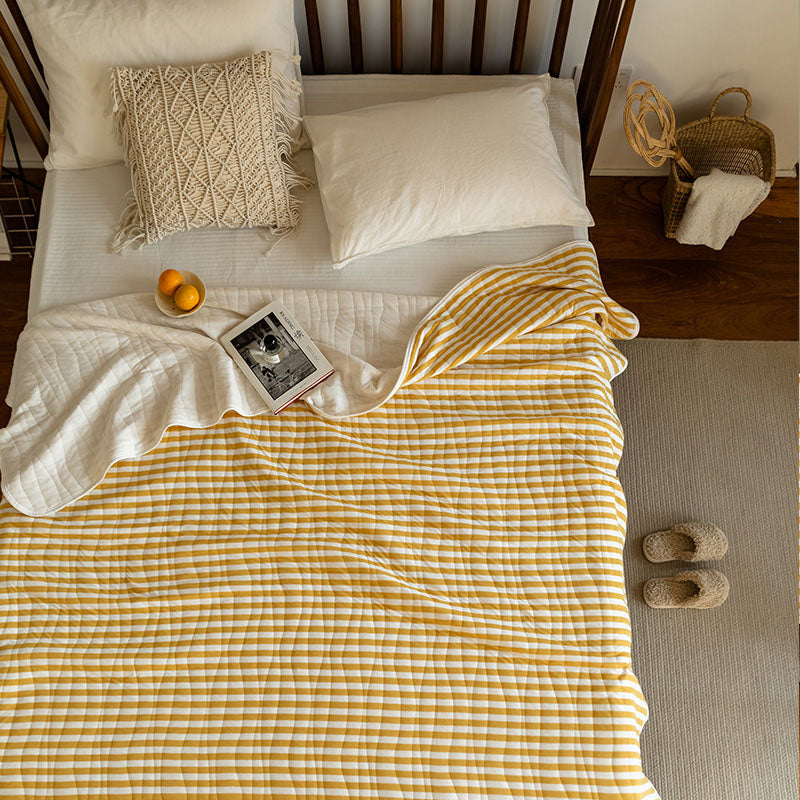 Cotton Striped Quilt