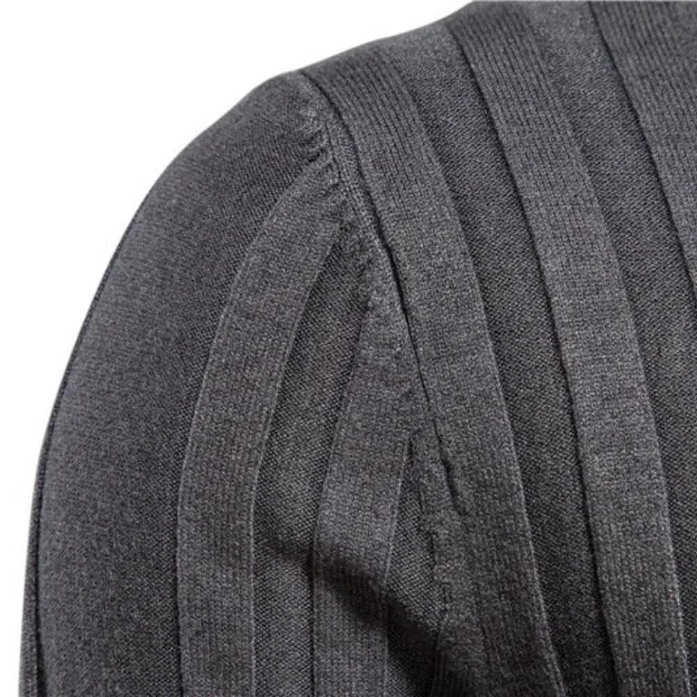 Men's Classic Ribbed Turtleneck Pullover