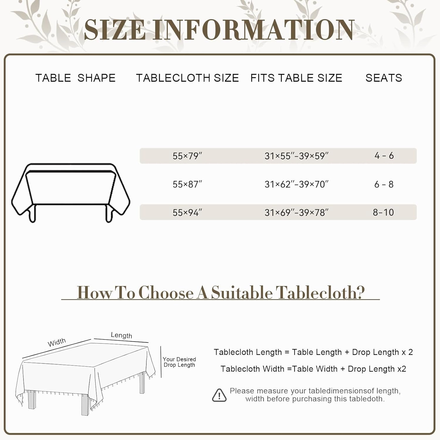 Boho Linen Cotton Tablecloth with Tassels